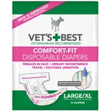 Vet's Best Comfort-Fit Einweg-Hundewindeln, L/XL (12er Packung)