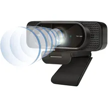 Logilink Webcam 1080p FHD Webcam + Mikrofon Privacy 96° - Schwarz