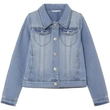 NAME IT Mädchen Nkfstar Dnm Jacket 2210-sr Noos Jacke, Light Blue Denim, 122