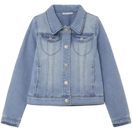 NAME IT Mädchen Nkfstar Dnm Jacket 2210-sr Noos Jacke, Light Blue Denim, 122