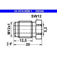 ATE Überwurfschraube 24.3516-0090.1