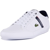 Lacoste Herren Chaymon 0120 2 CMA Sneakers, Wht/NVY/Red, 43 EU