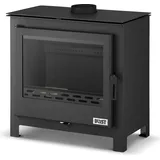 BLIST Kaminofen B MAX E mit Wärmetauscher - anthrazit - Schwarz