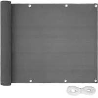 Tectake tectake® Balkon-Sichtschutz, witterungsbeständig und pflegeleicht, mit metallverstärkten Ösen, Version 2