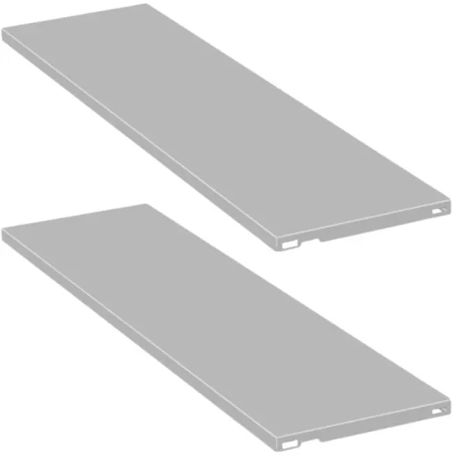 Metallregalboden für ELEMENT SYSTEM, 800 x 250 mm, grau, 2 Stk.