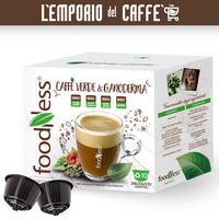 50 Kapseln Foodness Kaffeemaschine Grün & Ganoderma Modell Nescafe Dolce Gusto