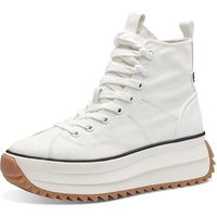 TAMARIS Damen Sneaker High Canvas Vegan; WHITE/weiß; 40