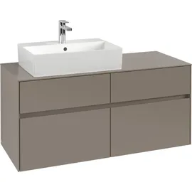 Villeroy & Boch Collaro Waschtischunterschrank C12900VL 120x54,8x50cm, Waschtisch links, volcano black