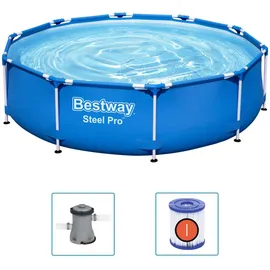 BESTWAY Steel Pro Pool 305 x 76 cm inkl. Filterpumpe