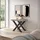 SKRAUT HOME Ausziehtisch 262 x 73 x 90 cm zementgrau/schwarz