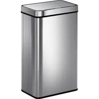 60 L Sensor-mülleimer, Automatischer Deckel, Edelstahl, Vielseitig Einsetzbar, Silberfarben