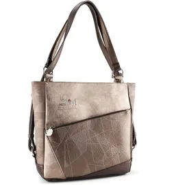 Anekke Sophia Schultertasche Polyurethan Braun/Weiß/Bronze/Mehrfarbig