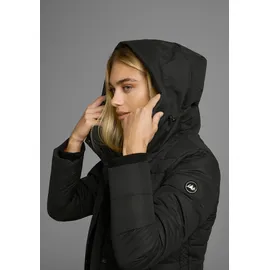 POLARINO Wintermantel POLARINO, Damen, Gr. 40, schwarz, Obermaterial: 100% Polyester. Futter: 100% Polyester. Wattierung: 100% Polyester, Rippstrickbündchen, Mäntel Wintermantel, Warm wattiert. Obermaterial wasserabweisend und winddicht.