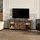 modfu TV-Lowboard 120 cm Braun Stahl/Holzwerkstoff