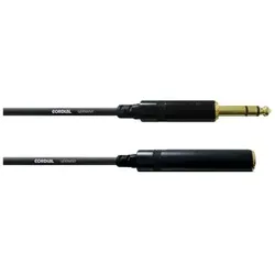 Cordial Kopfhörerverlängerungskabel - Stereo-Stecker weiblich zu Stereo-Stecker