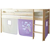 TICAA Hochbett Malte 90 x 200 cm Kiefer massiv