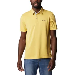 Columbia Herren Nelson Point Polo - M - Golden Nugget, Ancient Fossil