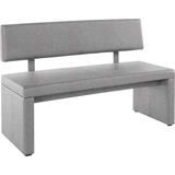 Home Affaire Sitzbank Charissa, mit Lehne, Breite 140, 160 oder 180 cm grau 140 cm x 90 cm x 53 cm