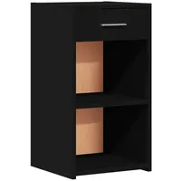 VidaXL Nachttisch Schwarz 35x34x65 cm Holzwerkstoff