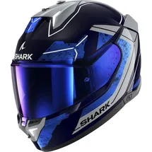 Shark Skwal i3 Rhad Integralhelm - Violett/Blau/Hellgrau / XL