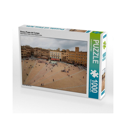 CALVENDO Puzzle CALVENDO Puzzle Sienna Piazza del Campo 1000 Teile, 1000 Puzzleteile