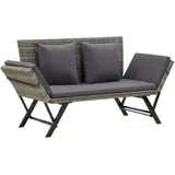 vidaXL Gartenbank 176 x 70 x 80 cm Grau