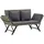 vidaXL Gartenbank 176 x 70 x 80 cm Grau