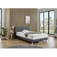 Westfalia Schlafkomfort Boxbett "Kyoto", grau (anthrazit), B:155cm L:210cm, WESTFALIA