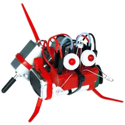 VARIOBOT Roboter Bausatz varikabi SN 021 DE rot / Hund, zum Stecken, 12 Funktionen