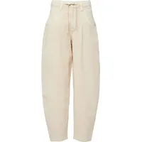 s.Oliver Ankle-Hose mit Barrel Leg und Garment Dye Beige 42