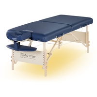 Master Massage Coronado Mobil Massageliege Kosmetikliege Therapiebett Klappbar mit Ambiente Beleuchtung Holz 71cm