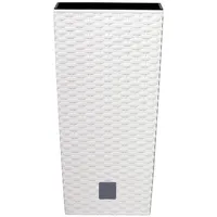 Spetebo Pflanzsäule 62 x 32 cm Weiß