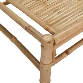 vidaXL Garten-Lounge-Set 3-tlg. Creme Bambus braun