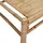 vidaXL Garten-Lounge-Set 3-tlg. Creme Bambus braun