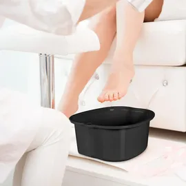 Relaxdays Fußbadewanne, schwarz