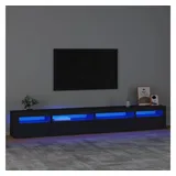 vidaXL TV-Schrank mit LED-Leuchten Schwarz 270x35x40 cm