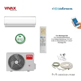 VIVAX M Design 12000 BTU+ 6 m Montageset 3,8 KW Klimagerät Split Klimaanlage A++
