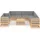 vidaXL Garten-Lounge-Set 10-tlg. natur/grau 3076969