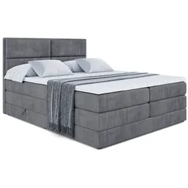 altdecor Boxspringbett AURA KING - 160 x 200 - H3/H4 - Dunkelgrau