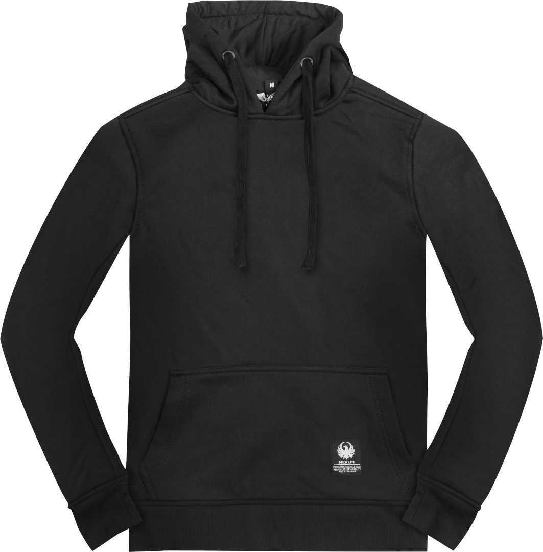 Merlin Xander Motorfiets Aramide Hoodie, zwart, 2XL Voorman