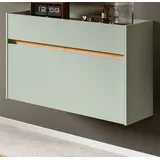 inn.furn Schuhschrank Schuhkipper Salbei Eiche Schuh Flur Kommode hängend 110 cm), Borga