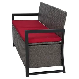 MCW F39-3 3er Sitzbank  ~  grau/bordeaux