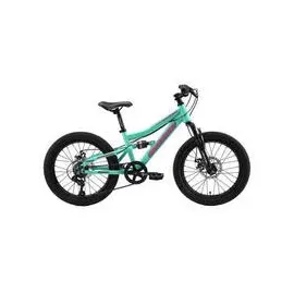 Bikestar Kinder Fully Mountainbike 20 Zoll ab 6 Jahre | 7 Gang Shimano, Scheibenbremsen | Mint