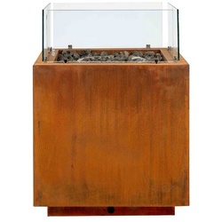 intergrill Feuerstelle »Cortenstahl Gasfeuerstelle 60 x 60 x 81,5cm 48kg«
