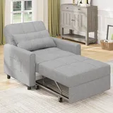 Bealife Relaxsessel, Schlafsessel mit Verstellbarer Rückenlehne, Klappbares Schlafsofa, Relaxsessel für Wohnzimmer, Schlafzimmer