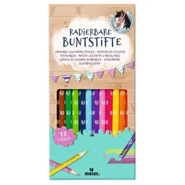Moses MOSES. VERLAG 26276 Radierbare Buntstifte Pferde