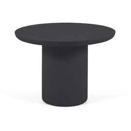 Nosh Taimi runder Gartentisch aus Zement mit schwarzem Finish Ø 110 cm