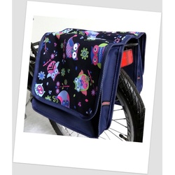 Baby-Joy Fahrradtasche Kinder-Fahrradtasche JOY Satteltasche Gepäckträgertasche Fahrradtasche blau|bunt