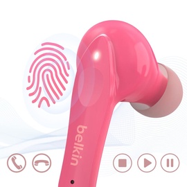 Belkin Soundform Nano Kabellose Kopfhörer Pink One Size