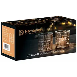 Nachtmann Square Votives Teelichthalter tobacco 2er Set